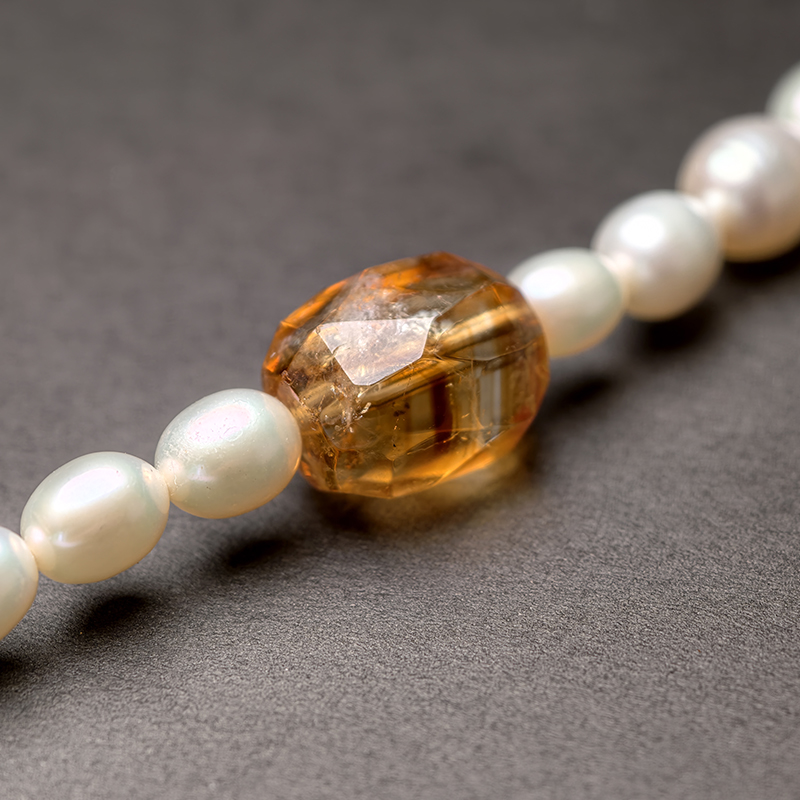 Golden Flow – Double Strand Natural Gemstone Bracelet - Image 3