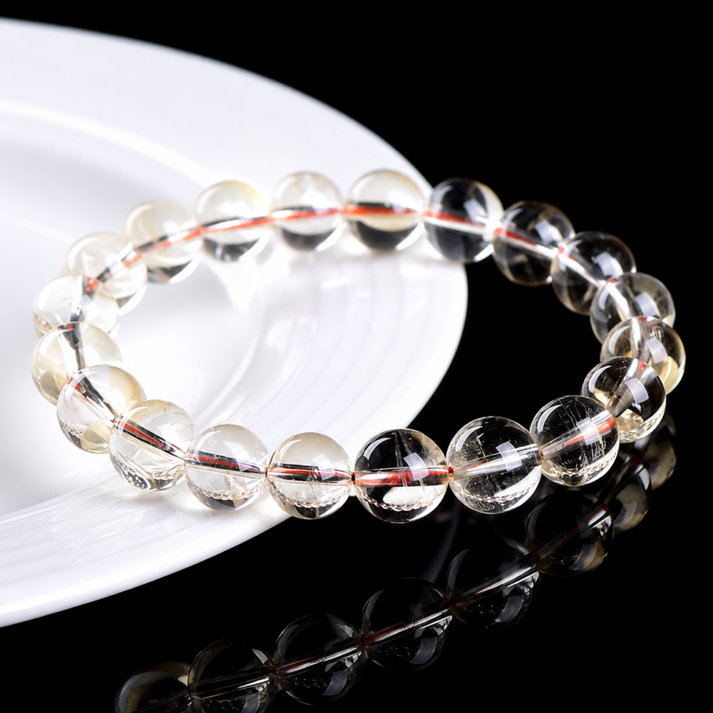 The Golden Radiance – Natural Brazilian Citrine Energy Bracelet