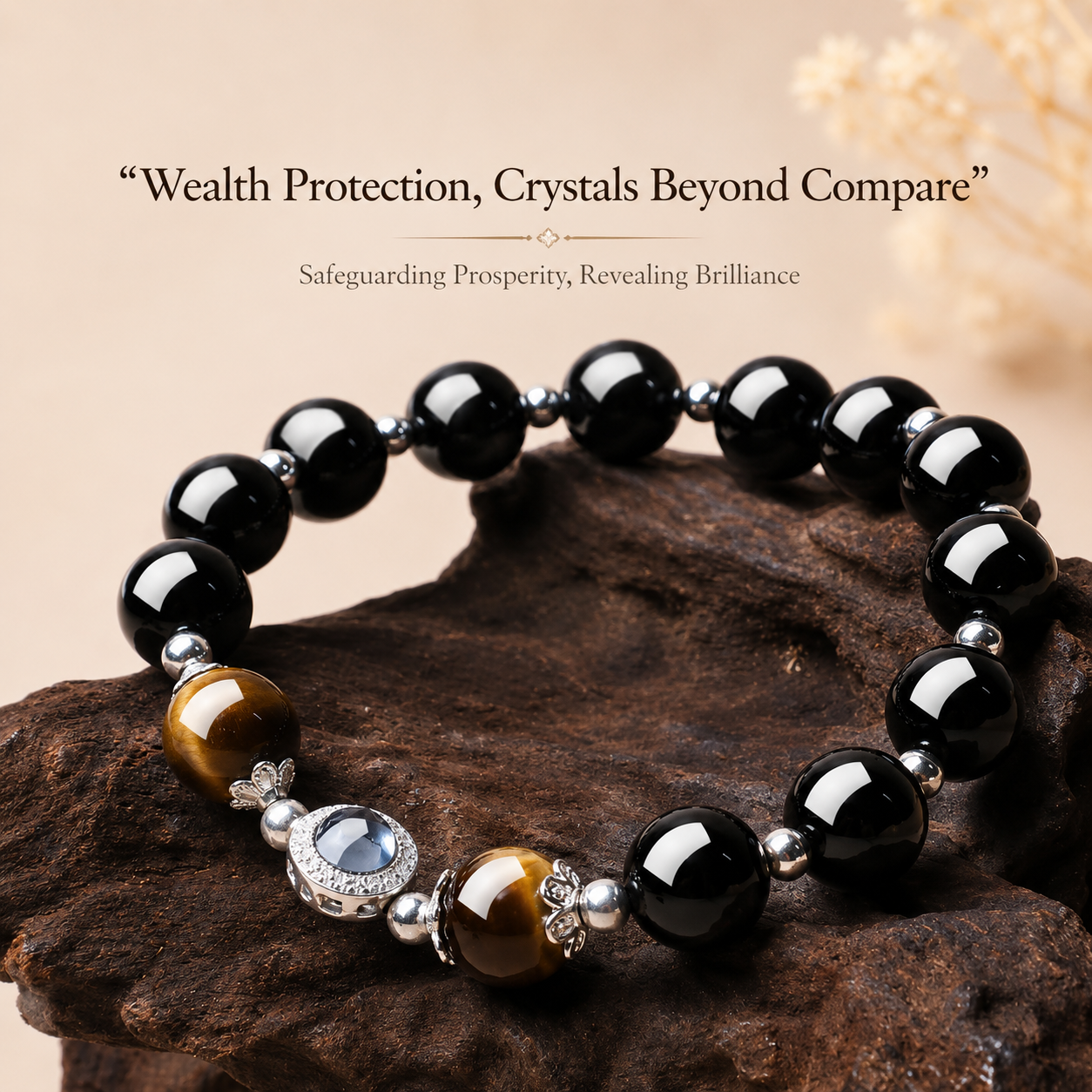 The Midnight Guardian – Obsidian & Tiger’s Eye Energy Bracelet - Image 5
