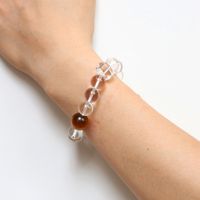 Possessing a Solid Foundation – Golden Tiger’s Eye & White Quartz Energy Bracelet - Image 4