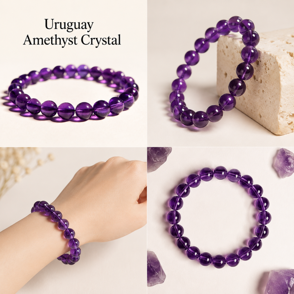 The Violet Serenity – Uruguay Amethyst Energy Bracelet